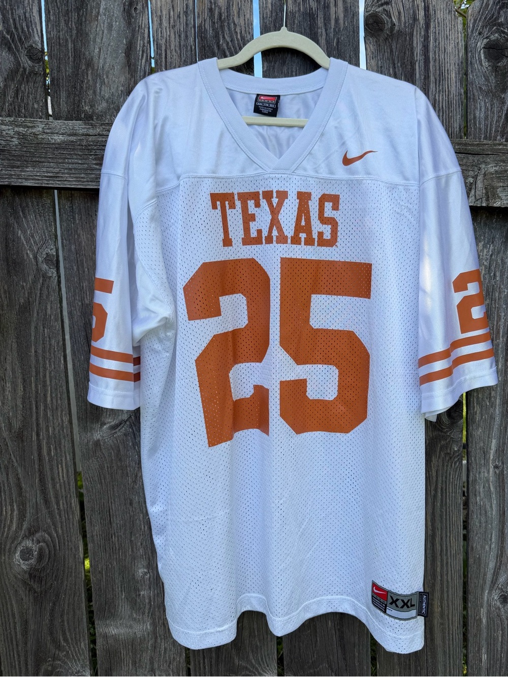 Vintage Nike Texas Longhorns NCAA Football Jersey White Men's XXL